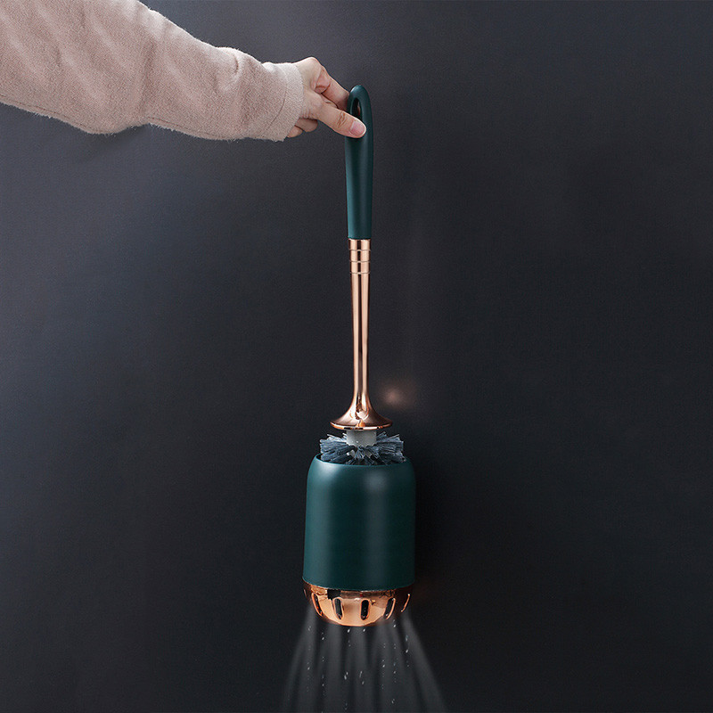 Sieninis tualeto šepečių rinkinys Nordic Prabangus tualeto valymo įrankiai Ilgų rankenų tualeto minkštas valymo šepetys Vonios kambario priedai