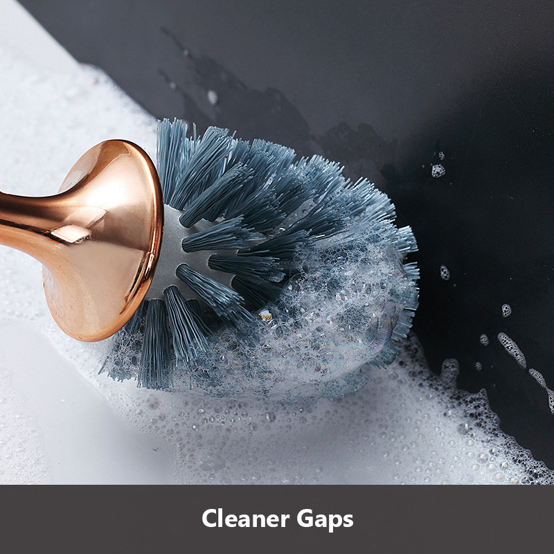 Sieninis tualeto šepečių rinkinys Nordic Prabangus tualeto valymo įrankiai Ilgų rankenų tualeto minkštas valymo šepetys Vonios kambario priedai