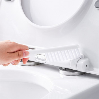 TPR Силиконова глава за четка Комплект четки за тоалетна Почистване Без мъртъв ъгъл Четки за баня с дълга дръжка и държач Издръжливи WC принадлежности