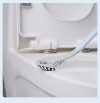 Z20 Golf Силиконови четки за тоалетна с комплект държачи Четка за почистване на тоалетна с дълга дръжка Черни модерни хигиенни аксесоари за баня