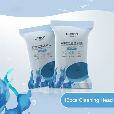 Ecoco WC četka za jednokratnu upotrebu s tekućinom za čišćenje Zidni alat za čišćenje za kupaonicu Zamjena glave četke WC dodaci