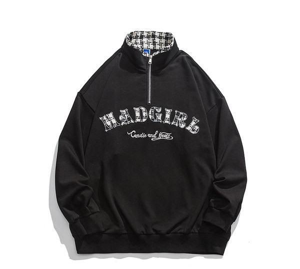 Férfi alkalmi ing gallérral és cipzárral