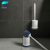 PEISI TPR silikonska četka za WC školjku Alat za čišćenje kupaonice Zidna četka za čišćenje odvoda Set pribora za kupaonicu u kućanstvu