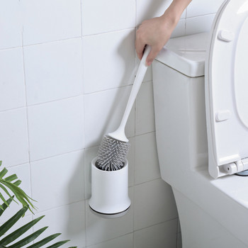 PEISI TPR Силиконова глава Четка за тоалетна Чист инструмент за баня Монтаж на стена Четка за почистване на канализация Комплект битови аксесоари за баня
