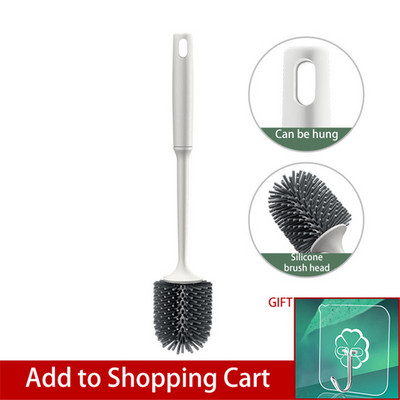 PEISI TPR silikonska četka za WC školjku Alat za čišćenje kupaonice Zidna četka za čišćenje odvoda Set pribora za kupaonicu u kućanstvu