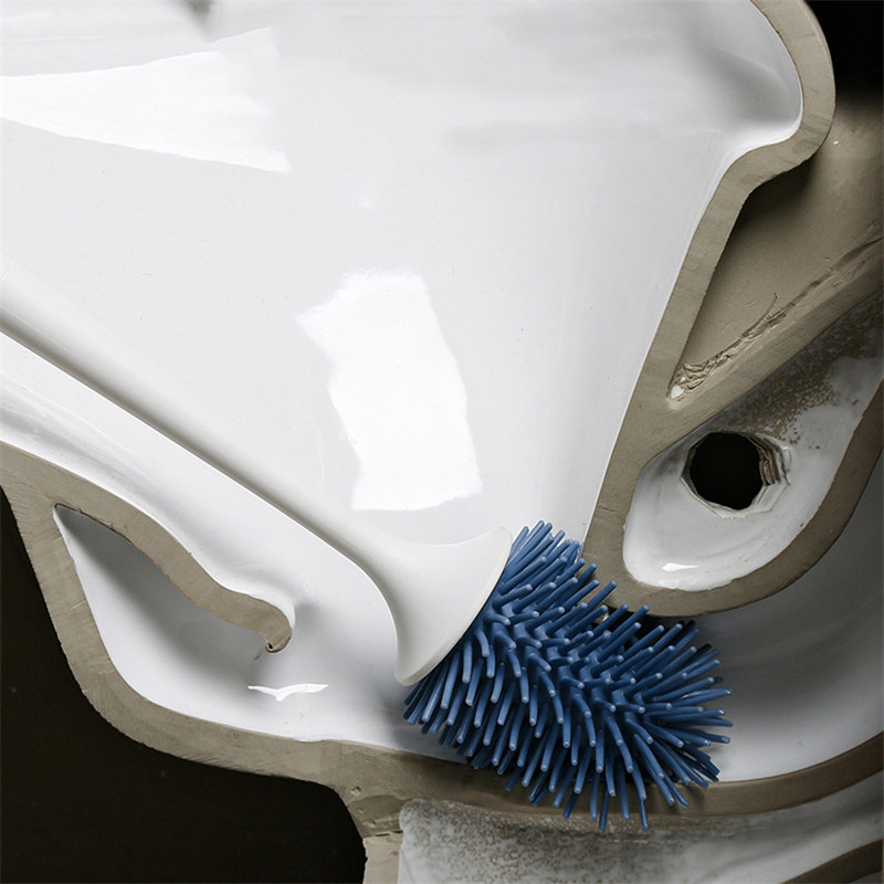 PEISI TPR silikonska četka za WC školjku Alat za čišćenje kupaonice Zidna četka za čišćenje odvoda Set pribora za kupaonicu u kućanstvu