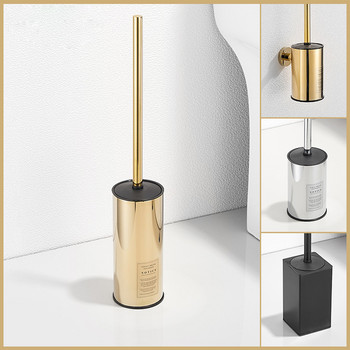 Луксозна златна четка за тоалетна, монтирана на стена/под, държач за четка за тоалетна без задънени краища Инструменти за почистване Домакински аксесоари за баня