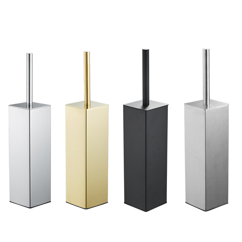 Prabangus auksinis tualeto šepetys, montuojamas ant sienos / ant grindų tualeto šepetėlio laikiklis be aklavietės Valymo įrankiai Buitiniai vonios kambario priedai