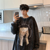 Vintage majica dugih rukava s printom