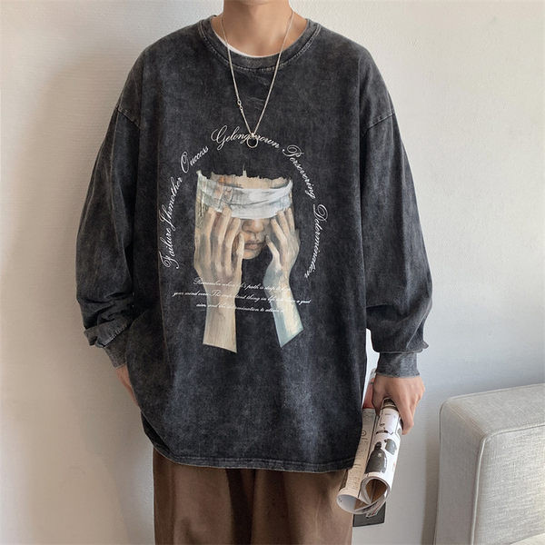 Vintage majica dugih rukava s printom