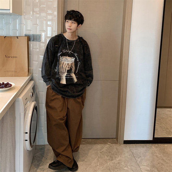 Vintage majica dugih rukava s printom