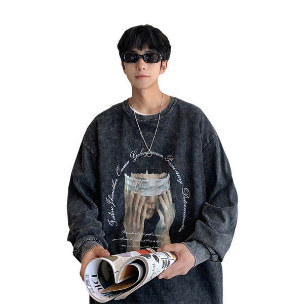 Vintage majica dugih rukava s printom