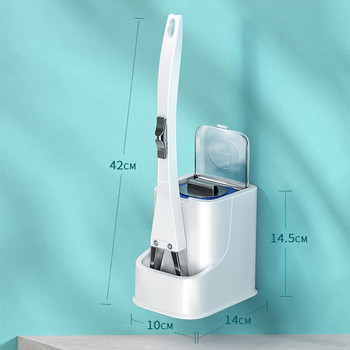 Безплатна доставка Четка за тоалетна се предлага с почистваща течност Домакински стенни и стоящи на пода почистващи средства Еднократна употреба