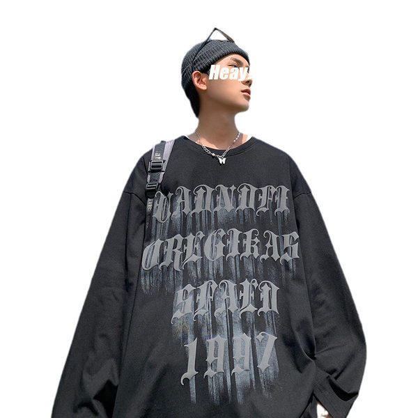 Vyriška palaidinė su užrašu kasdienai