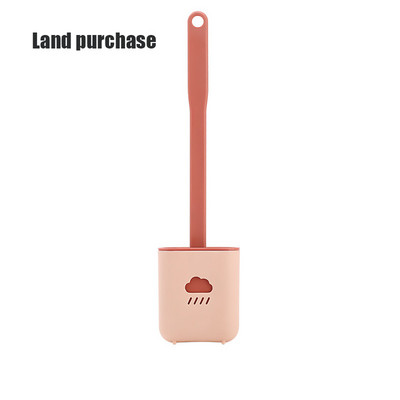 Silikoninis tualeto šepetys Wc tarpo šepetys su laikikliu plokščia galvute, minkštų šerių valymo šepečiai su greitai džiūstančiu laikikliu vonios kambario įrankiu