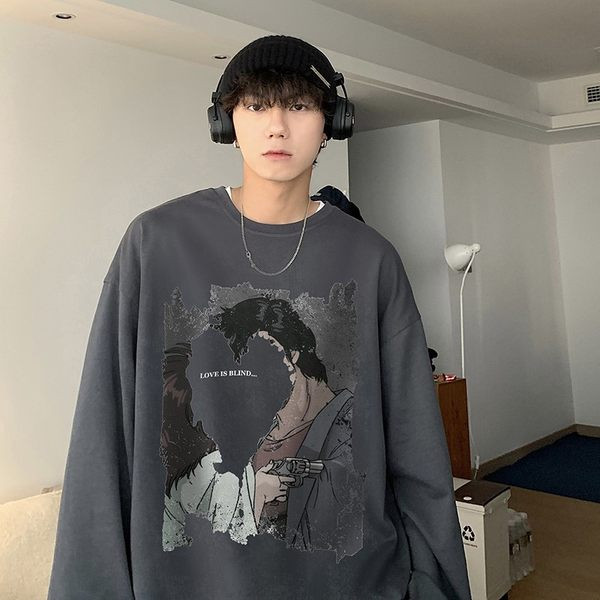 Vyriški retro marškinėliai ilgomis rankovėmis