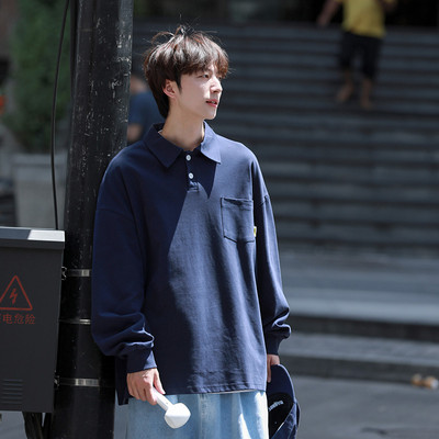 Muška bluza s klasičnim ovratnikom i džepom