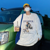 Férfi nyomott velúr póló