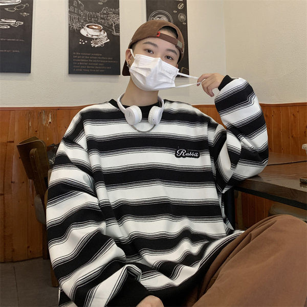 Férfi alkalmi csíkos blúz