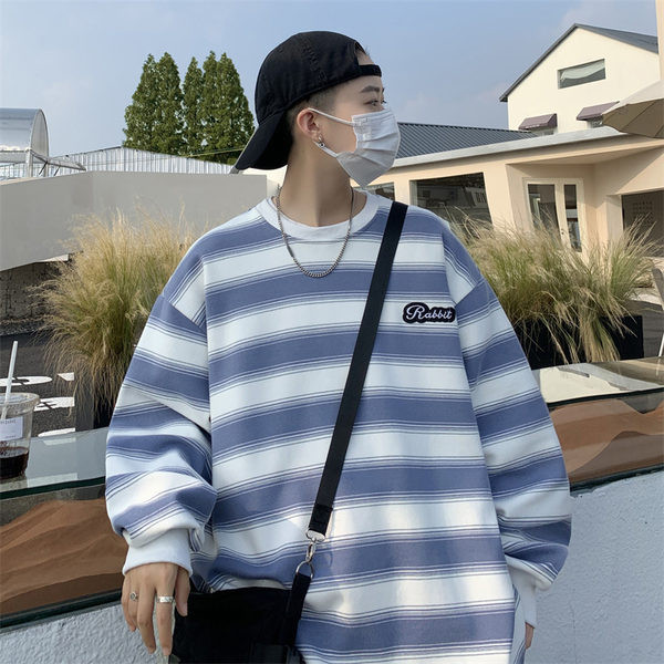 Férfi alkalmi csíkos blúz