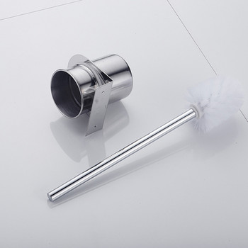 1PCS 304 неръждаема стомана Mate Черна четка за тоалетна Европейски стил Четка за почистване с дълга дръжка за комплект аксесоари за баня Тоалетна