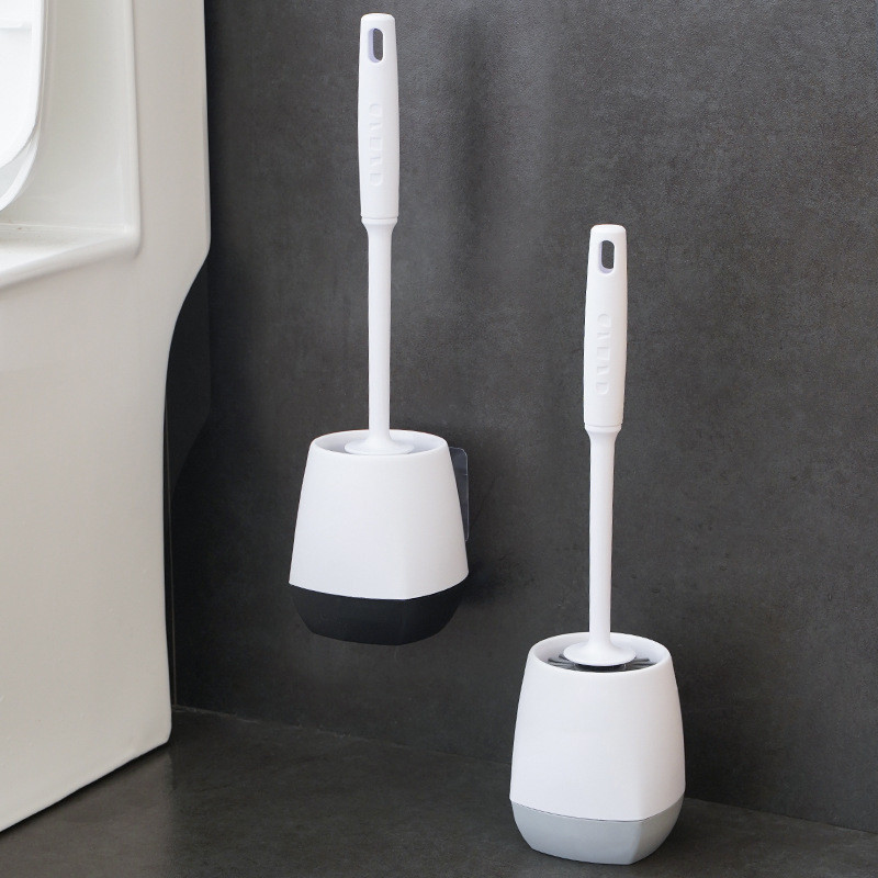 1 KOM Zidna silikonska WC četka s dugom ručkom bez slijepih ulica za čišćenje TPR WC četka za setove kupaonskih dodataka