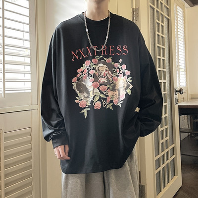 Naujo modelio vyriška palaidinė su gėlių motyvais