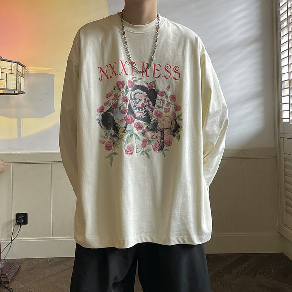 Naujo modelio vyriška palaidinė su gėlių motyvais