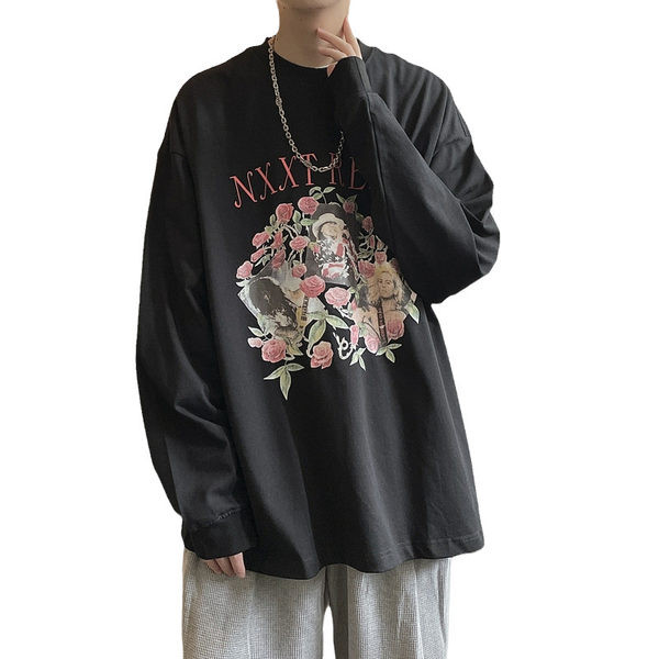 Naujo modelio vyriška palaidinė su gėlių motyvais