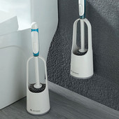 Silikoonist WC-hari puhastustoruga ilma surnud nurkadeta pesu WC-hoidiku komplekt Majapidamises kasutatavate põrandate puhastamiseks vannitoatarvikud