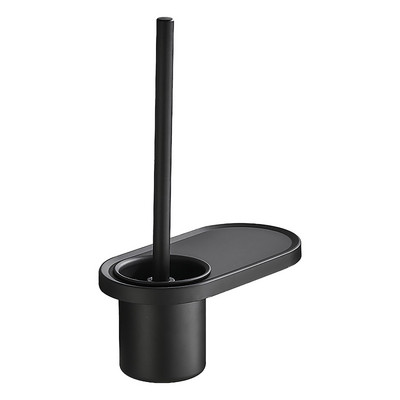 Set aluminijskih četki za WC školjku Crna glava četke Glupa crna držač za WC šolju Četka za WC školjku u kupaonici Prijenosna roba za kućanstvo
