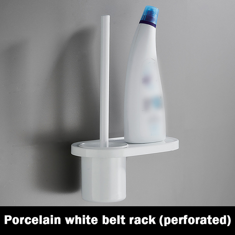 Set aluminijskih četki za WC školjku Crna glava četke Glupa crna držač za WC šolju Četka za WC školjku u kupaonici Prijenosna roba za kućanstvo