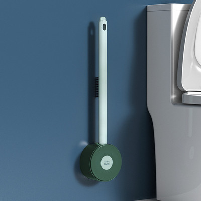 CMXIO silikoninis tualeto šepetys ilgos rankenos WC įrankių valymas, automatinis atsidarymas, uždarymas, valymo šepetys, be mirusių vonios reikmenų