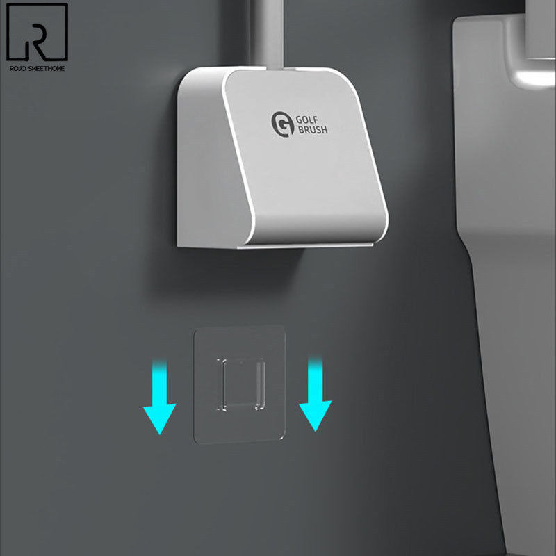 Creativity silikonska viseća WC četka sa spremnikom, beskontaktni Golf WC set četka za čišćenje WC školjke Zidni proizvodi za kupaonicu