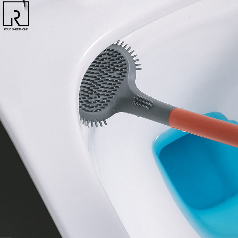 Creativity silikonska viseća WC četka sa spremnikom, beskontaktni Golf WC set četka za čišćenje WC školjke Zidni proizvodi za kupaonicu