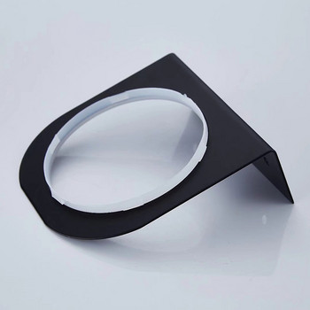 304 Матово черна тоалетна четка от неръждаема стомана с титаново покритие Европейска четка за почистване на тоалетна от неръждаема стомана
