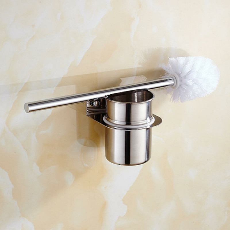 304 Mat crna WC četka od nehrđajućeg čelika presvučena titanom Europska četka za čišćenje WC školjke od nehrđajućeg čelika