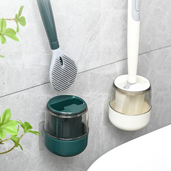 Υδραυλική βούρτσα τουαλέτας Γλώσσα τύπου μαλακής βούρτσας σιλικόνης Βούρτσα καθαρισμού κεφαλής χωρίς μακριά λαβή Μπάνιο