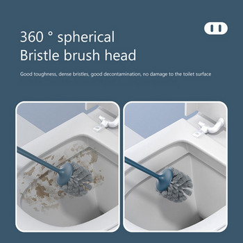 Cartoon Cute Piggy Toilet Brush Soft Hair Household Creative Cartoon Toilet Cleaning Brush Tool with Holder