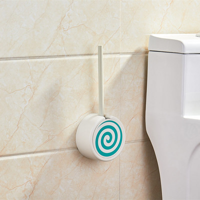 Fürdőszoba Trump WC kefe tartó Eszközök WC tisztító kefe Lapos wc falra szerelhető Escobilla wc háztartási cikkek 50