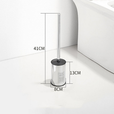 Zidna WC četka od nehrđajućeg čelika Kućanski alat za čišćenje bez mrtvog kuta Svjetlo za galvanizaciju Luksuzni kupaonski dodaci