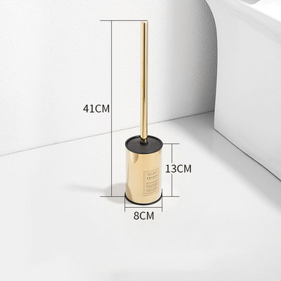 Nerūdijančio plieno sienoje montuojamas tualeto šepetys, buitinis valymo įrankis galvanizavimui, lengvi prabangūs vonios kambario priedai