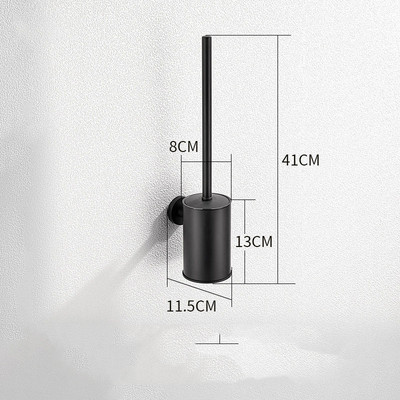 Nerūdijančio plieno sienoje montuojamas tualeto šepetys, buitinis valymo įrankis galvanizavimui, lengvi prabangūs vonios kambario priedai