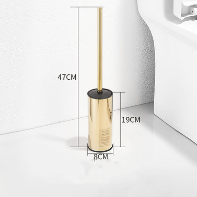 Nerūdijančio plieno sienoje montuojamas tualeto šepetys, buitinis valymo įrankis galvanizavimui, lengvi prabangūs vonios kambario priedai