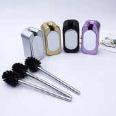 Creative nerūdijančio plieno ilgos rankenos tualeto šepetėlių rinkinys Vonios kambario valymo priemonės Įrankiai WC priedai Tualeto priedai