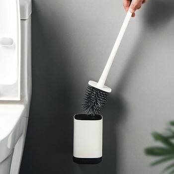 Силиконова тоалетна четка без мъртви ъгли за миене на тоалетни четки домакински уреди за почистване на тоалетни