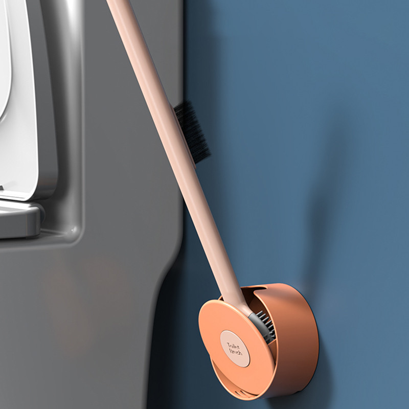 Ins Style Sieninis silikoninis tualeto šepetys be aklavietės Valymas Tualeto šepetys Vonios įrankiai su 2 šepečiais Namų priedai