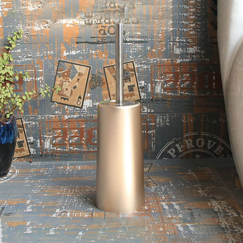 Alati za kupaonicu Hotelski nehrđajući čelik za čišćenje Duga ručka Ergonomski brzo sušeći kućni s držačem Set WC četkica Bez bušenja