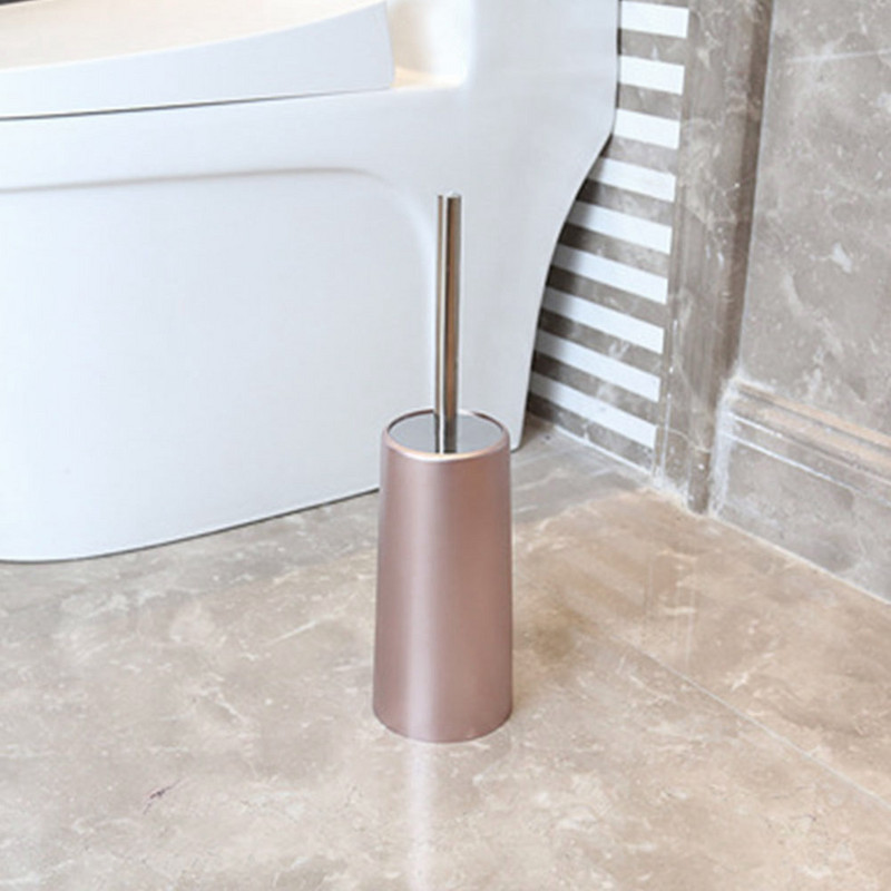 Alati za kupaonicu Hotelski nehrđajući čelik za čišćenje Duga ručka Ergonomski brzo sušeći kućni s držačem Set WC četkica Bez bušenja