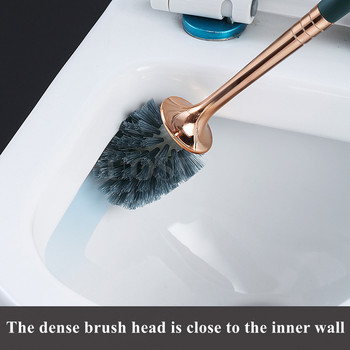 UOSU луксозна четка за тоалетна с мека козина Бързо източващ се чист инструмент Стенен монтаж или стояща на пода почистваща четка Аксесоари за баня